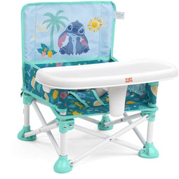 Bright Starts Stitch Pop N Sit - Stoelverhoger 3-in-1 - Inclusief draagtas en afneembaar dienblad - Multicolor