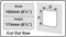Cat Mate Afsluitbaar Kattenluik 19,2 cm x 20 cm - wit - 234W