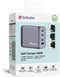 Verbatim GNC-240 - GaN Oplader - 4 Poorten 240W USB A/C - 28V 5A Power Delivery 3.0 Quick Charge 3.0
