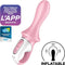 Satisfyer, vibrator, anaal vibrator, 'Air Pump Booty 5 Connect App', 18 cm, met app, opblaasbaar