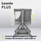 Lionelo Leonie Plus - Co-Sleeper 3 in 1 Wieg - Hoogteverstelling 6 Niveaus - Grijs
