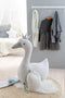 J-Line knuffel Zwaan - polyester - wit/grijs - large