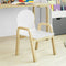 SoBuy KMB24-Wx2 - Kinderstoel Set van 2 - Verstelbare zithoogte 23-35 cm - Wit (2 stuks)