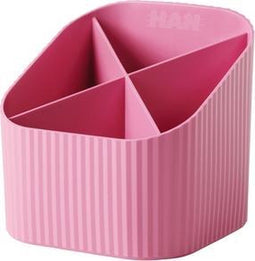 HAN pennenkoker - Re-X-LOOP - 4-vaks - roze - 100% gerecycled materiaal - HA-17238-956