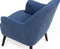 LOKEN - Fauteuil - Blauw - Polyester