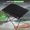 Travelhawk Campingtafel - Inklapbaar - Lichtgewicht Aluminium - Zwart - 56x40x40cm
