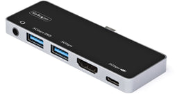 StarTech.com USB-C Multiport Adapter - 5-in-1 Dock - 4K 60Hz HDMI 2.0 - 100W Power Delivery - USB 3.0 Hub (1 stuk)