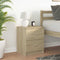 vidaXL - Nachtkastje - met - 2 - lades - 40x36x50 - cm - sonoma - eikenkleurig