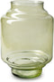 Jodeco Bloemenvaas Lotus - transparant groen - glas - D17 x H25 cm - trap vaas