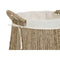 Wasmand Home ESPRIT Wit Natuurlijk Zeealgen 43 x 43 x 48 cm (2 Stuks)
