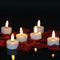 LED kaarsen met timer, 6 stuks, warm wit, 3D vlam