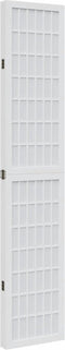 vidaXL - Kamerscherm - met - 4 - panelen - massief - paulowniahout - wit