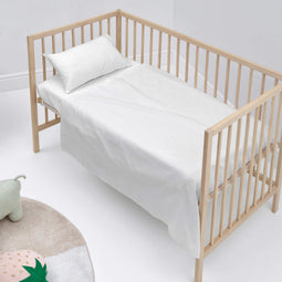 Happy Friday Sheet set 2 pieces Basic 120x180 cm (Cot bed) White