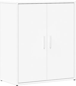 vidaXL - Dressoir - 60x31x70 - cm - bewerkt - hout - wit