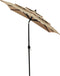 vidaXL - Parasol - 3-laags - met - aluminium - paal - 2x2 - m - taupe