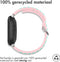 iMoshion Bandje Geschikt voor Fitbit Versa 4 / 3 / Sense (2) / Mintgroen - iMoshion Siliconen sport band zilveren gesp zilveren kastaansluiting - Roze