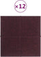 vidaXL - Wandpanelen - 12 - st - 1,08 - m² - 30x30 - cm - stof - paars
