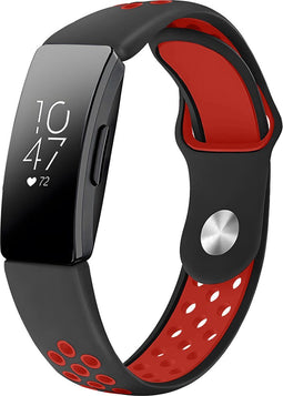 iMoshion Bandje Geschikt voor Fitbit Inspire - iMoshion Siliconen sport band ronde drukknoop zonder pinnetje - Zwart