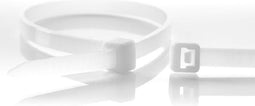 Kabelbinders - 300 x 3,6mm - Trekkracht tot 18,2kg - 100 stuks - Transparant