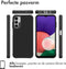 iMoshion Hoesje Geschikt voor Samsung Galaxy A14 (5G) Hoesje Shockproof - iMoshion Rugged Hybrid Carbon Case - Zwart
