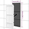 vidaXL Douchenis - 3 vakken - 41x99x9 cm - hoogglans wit