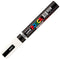 POSCA PC-5BR - Markeerstift BRUSH - Inkt op waterbasis - Wit (6 Stuks)