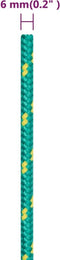 vidaXL - Boottouw - 6 - mm - 250 - m - polypropyleen - groen