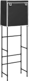 vidaXL - Toiletrek - 2-laags - 56x30x170 - cm - ijzer - grijs