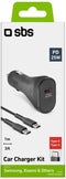 SBS TECRKITTCPD25W - Oplader - 25W USB type-C - Sigarettenaansteker