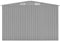 vidaXL - Tuinschuur - 257x990x181 - cm - gegalvaniseerd - staal - grijs
