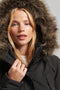 Superdry Everest - Dames Jas - Regular fit met afneembare capuchon - Zwart