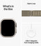Apple Watch Ultra 2 - GPS + Cellular - 49mm - Titanium - Olive Alpine Loop (Small)