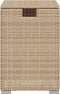 Afdekkast voor propaangasfles 40x40x60 cm Poly Rattan beige