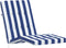 vidaXL - Terrasstoelkussens - 2 - st - gestreept - oxford - stof - wit - en - blauw