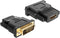 Delock DVI 24+1 Pin Stekker - HDMI Buchse Adapter - Zwart