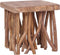 vidaXL - Salontafel - takken - 40x40x40 - cm - gemengd - gerecycled - hout
