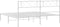 vidaXL - Bedframe - met - hoofdbord - metaal - wit - 160x200 - cm