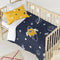 Dekbedovertrek set HappyFriday Mr Fox Starspace Multicolour Wieg voor baby's 2 Onderdelen