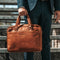 Leren Laptoptas Cognac Manhattan
