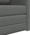 vidaXL - Vloer - Sofa - Bed - 2-in-1 - Donkergrijs - 74x77x81 - cm - Stof