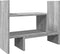 Bureau organiser 38,5x17x39 cm bewerkt hout grijs sonoma eiken