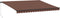 vidaXL - Luifel - handmatig - uittrekbaar - 450x350 - cm - bruin