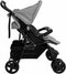 vidaXL - Tweelingkinderwagen - staal - lichtgrijs