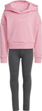 adidas Sportswear Hooded Fleece Trainingspak - Kinderen - Roze- 104