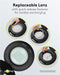 Goobay LED clamp magnifying lamp, 10 W, black - 800 lm, brightness and light color adjustable, 127 m