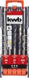 kwb 109155 - HSS Boorset 9-delig - 3 mm 4 mm 5 mm 6 mm 8 mm 1/4 (6.3 mm) (9 stuks)