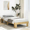 vidaXL - Bedframe - zonder - matras - 75x190 - cm - massief - hout - eiken