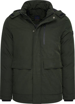 Mario Russo Parka Arctic Jacket - Jas Heren - Winterjas Heren - Waterafstotend - Winddicht - Groen - 3XL