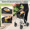 Coast Rollator - Smalle Opvouwbare Loopwagen - Dienblad Mand Remmen - Wit/Zwart
