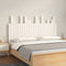 vidaXL - Hoofdbord - wandmontage - 146,5x3x80 - cm - massief - grenenhout - wit